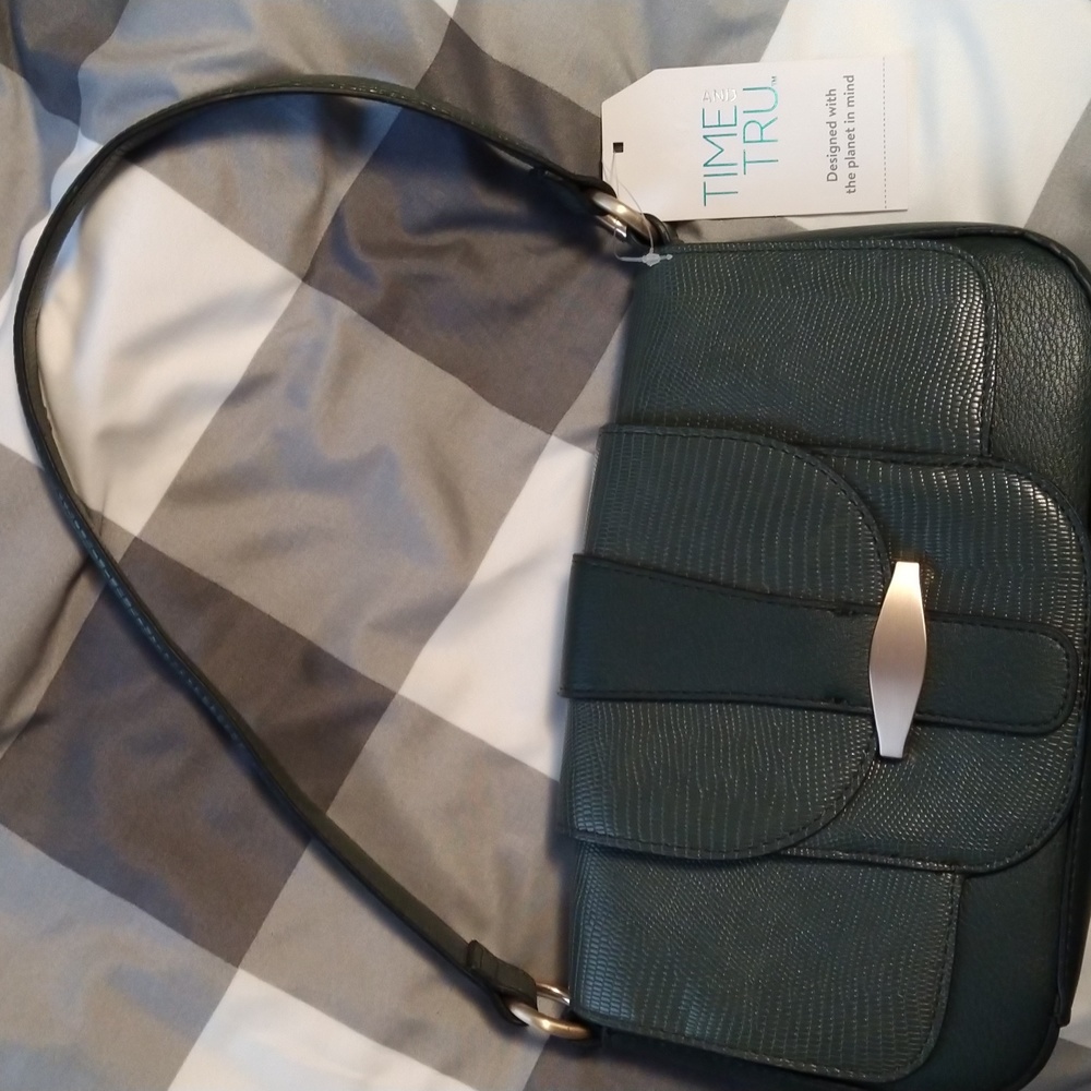Dark green purse